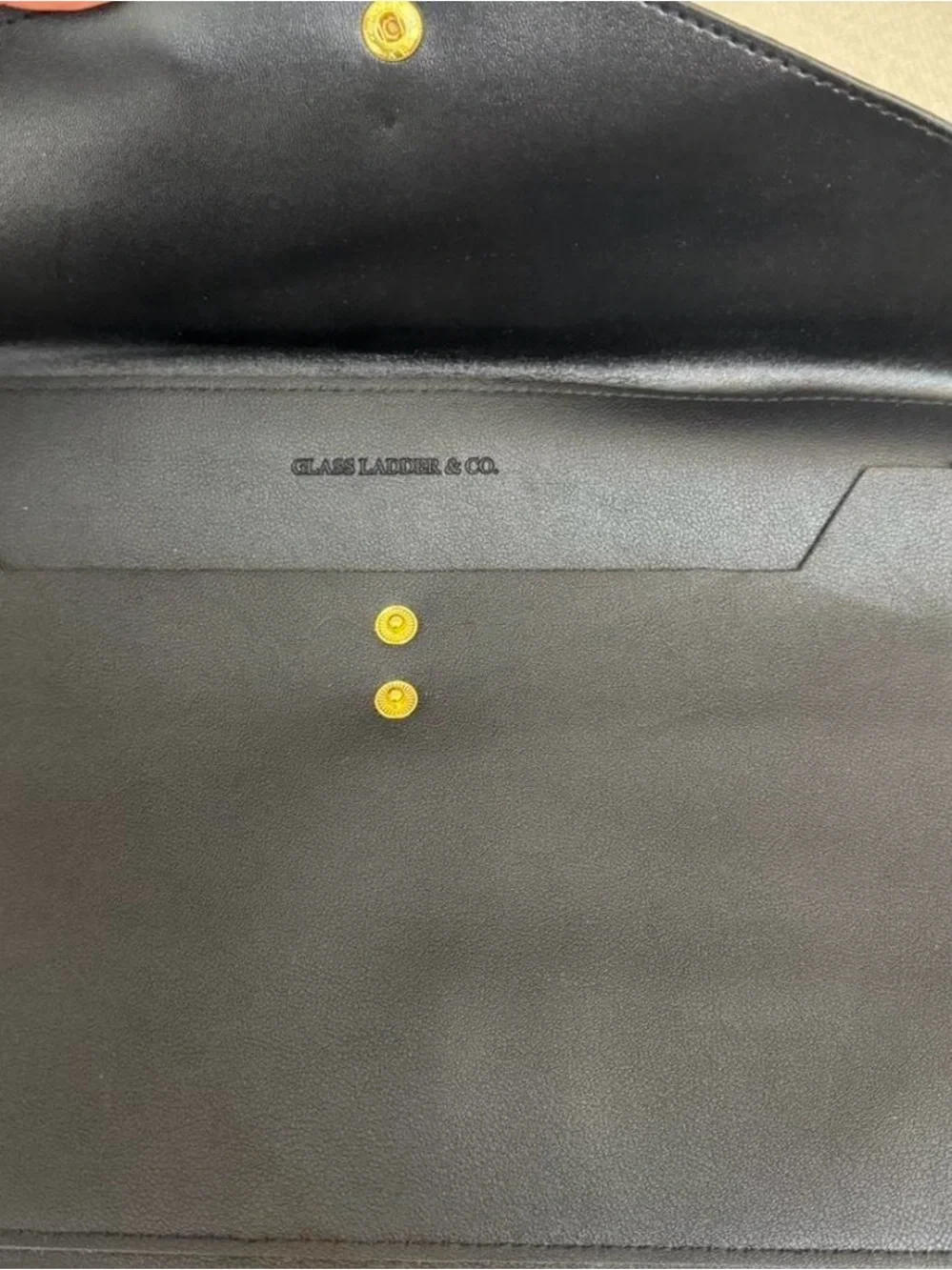 Classic Black Leather Document Sleeve
